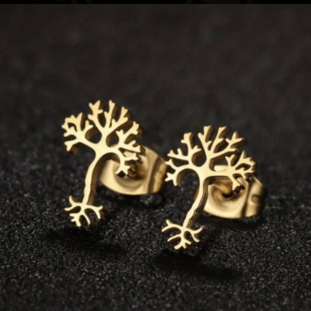 🎉5 For $15🎉Earrings--Neurons made of stainless steel Silvery Or Gold Plate